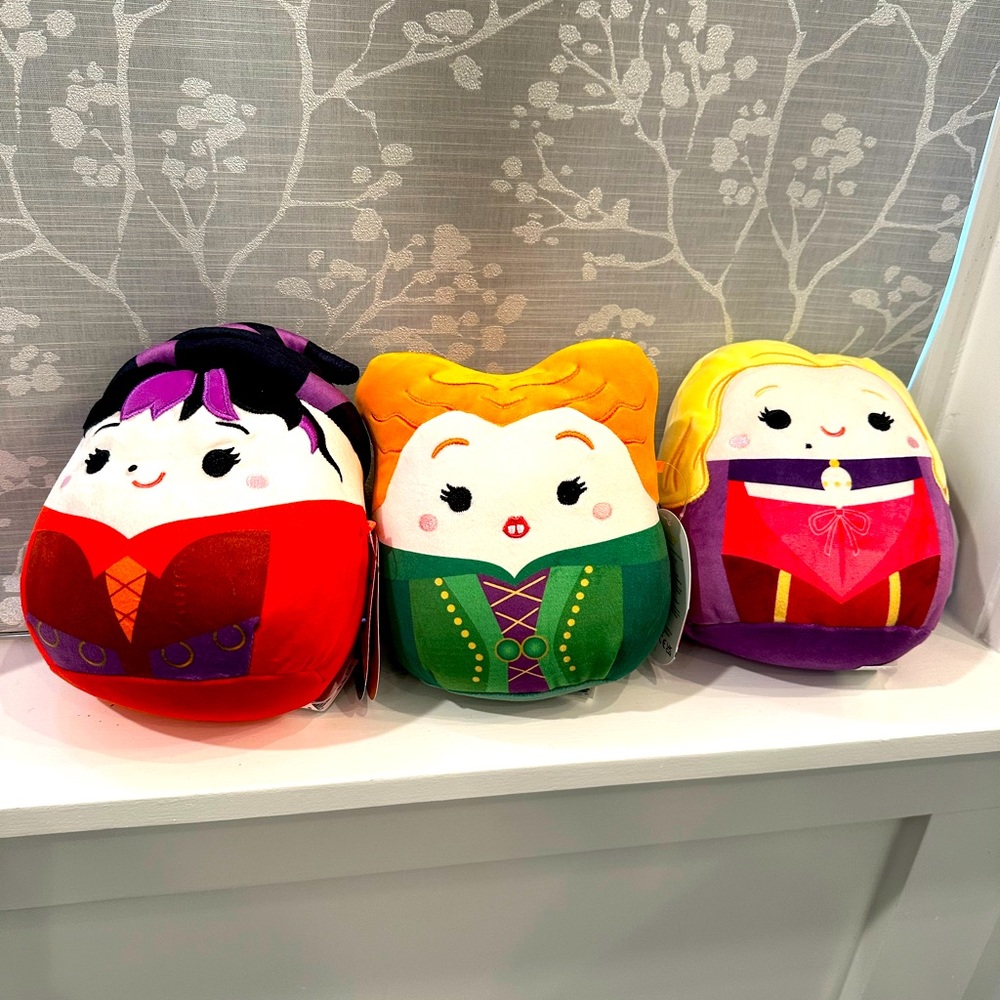 NWT Hocus Pocus Sanderson Sisters Squishmallows Halloween set of 3